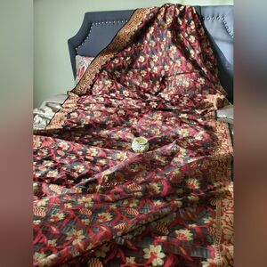 Women Pure Jute Benarasi Saree Handloom W Blouse Asavali Inspired Pallu Designer